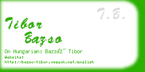 tibor bazso business card